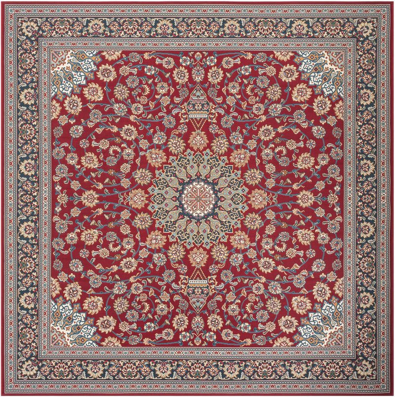Patio Elegance Collection Area Rug -  Bower Square Red  lifestyle 35