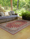Patio Elegance Collection Area Rug -  Bower Rectangle Red  lifestyle 5