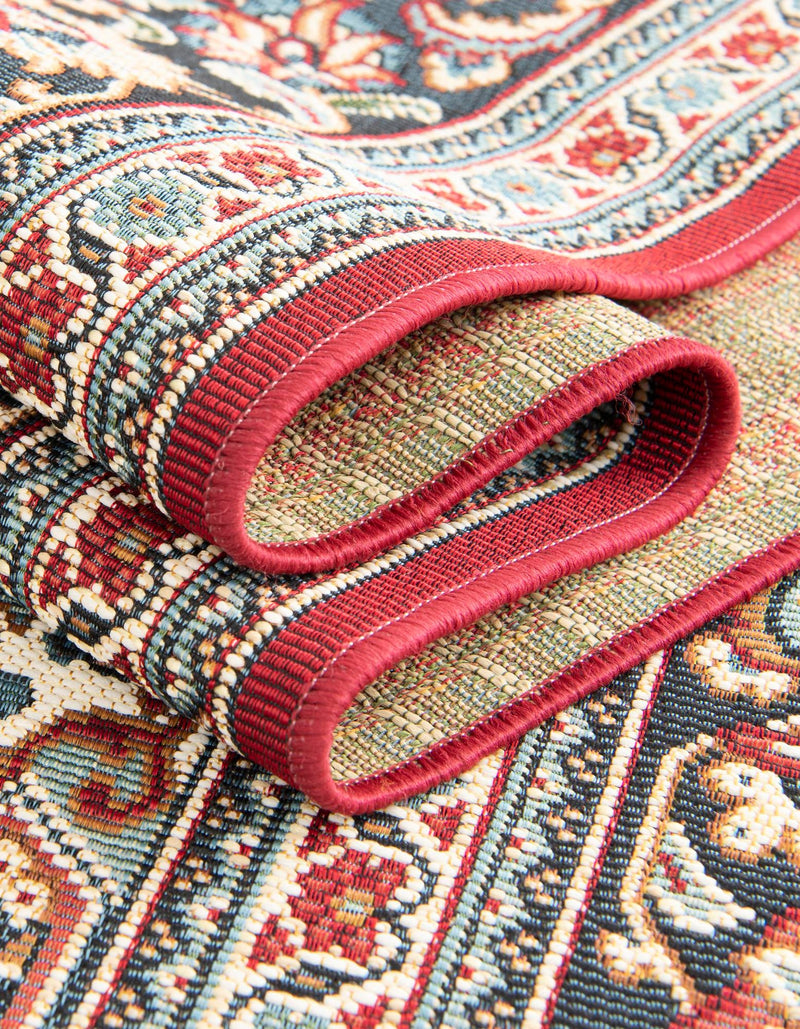 Patio Elegance Collection Area Rug -  Bower Rectangle Red  lifestyle 24