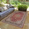 Patio Elegance Collection Area Rug -  Bower Rectangle Red  lifestyle 28