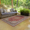 Patio Elegance Collection Area Rug -  Bower Rectangle Red  lifestyle 30