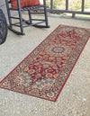 Patio Elegance Collection Area Rug -  Bower Runner Red  lifestyle 48
