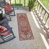 Patio Elegance Collection Area Rug -  Bower Runner Red  lifestyle 127