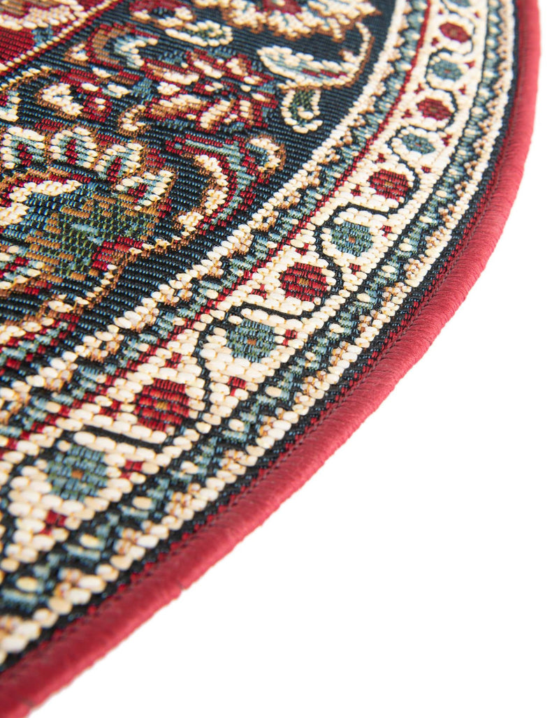 Patio Elegance Collection Area Rug -  Bower Round Red  lifestyle 73