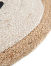 Playful Threads Jute Collection Area Rug - Tanglewood Round White and Natural  lifestyle 117