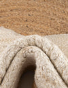 Playful Threads Jute Collection Area Rug - Tanglewood Round White and Natural  lifestyle 123