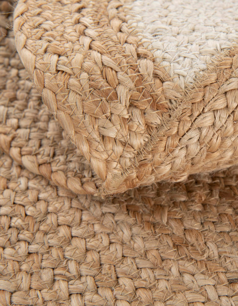Playful Threads Jute Collection Area Rug - Tanglewood Round Natural and White  lifestyle 63