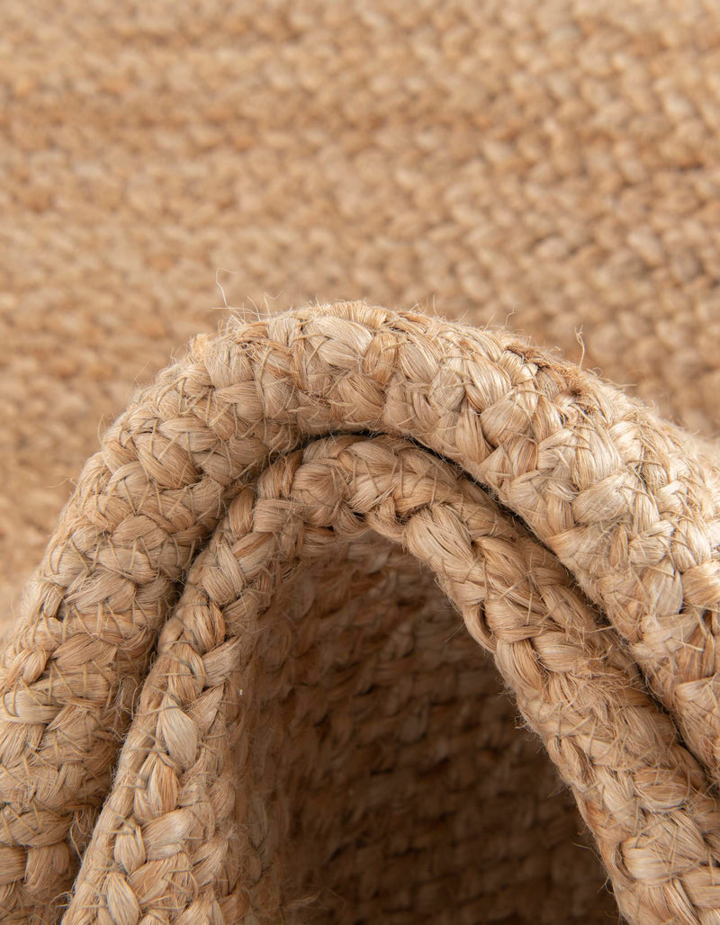 Playful Threads Jute Collection Area Rug - Tanglewood Round Natural and White  lifestyle 73