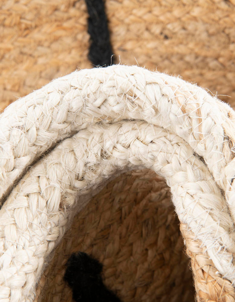 Playful Threads Jute Collection Area Rug - Tanglewood Round Natural and Ivory  lifestyle 71