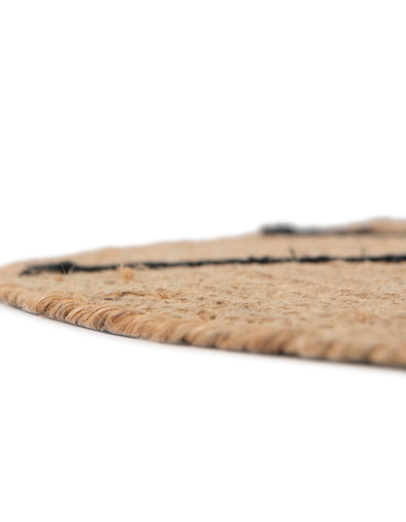 Playful Threads Jute Collection Area Rug - Tanglewood Round Natural and Ivory  lifestyle 81