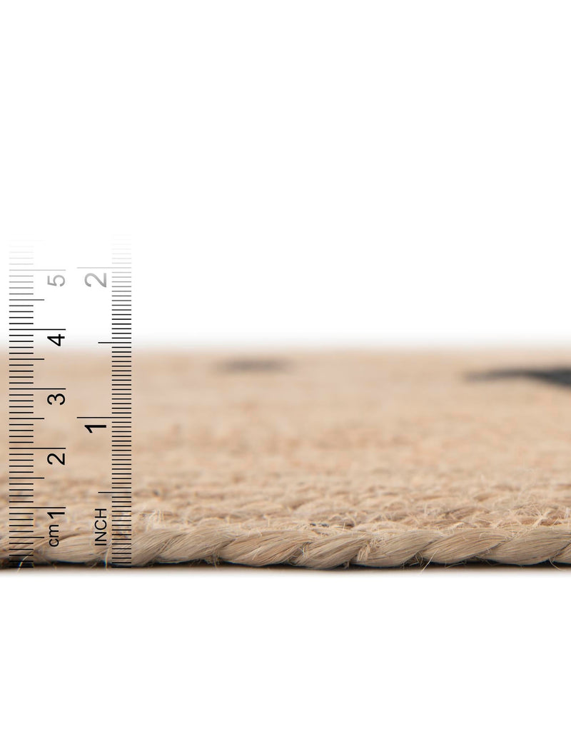 Playful Threads Jute Collection Area Rug - Tanglewood Round Natural  lifestyle 57