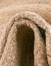 Playful Threads Jute Collection Area Rug - Tanglewood Round Natural  lifestyle 72