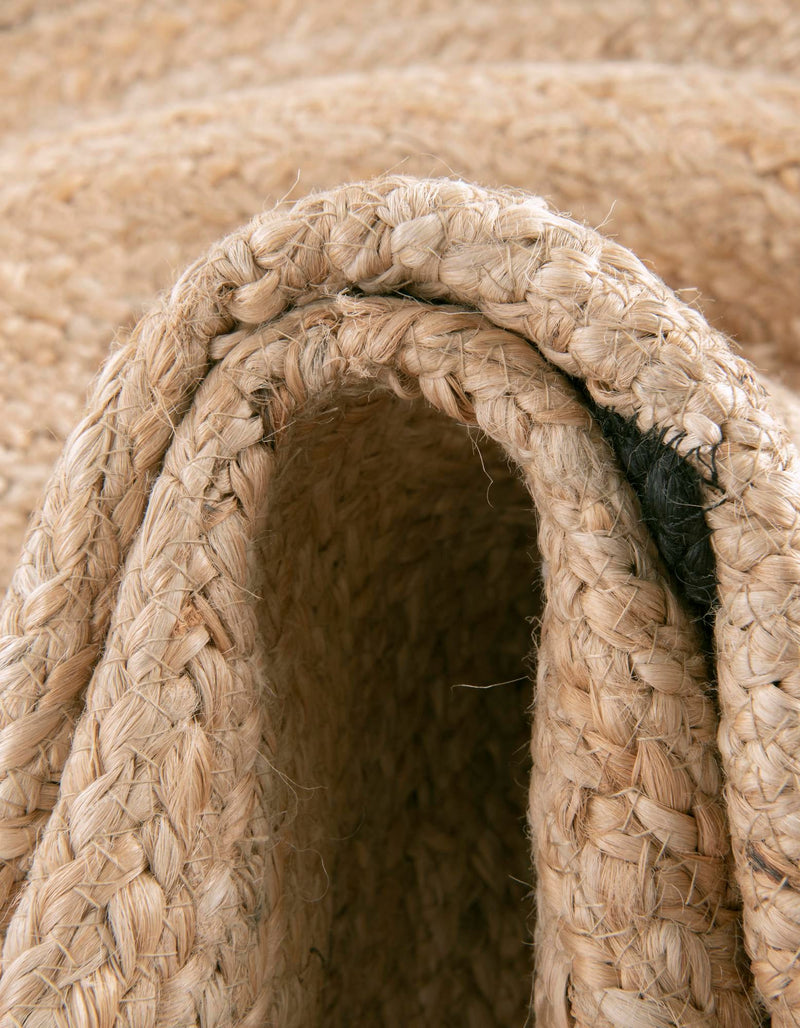 Playful Threads Jute Collection Area Rug - Tanglewood Round Natural  lifestyle 72