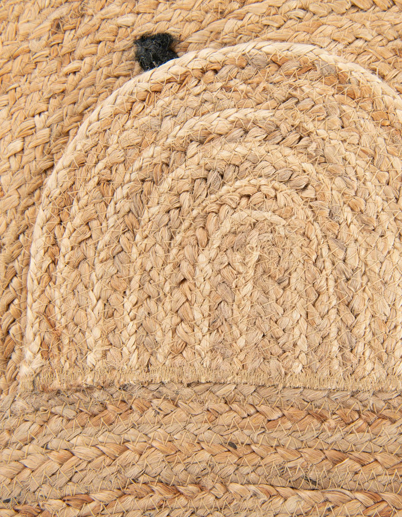 Playful Threads Jute Collection Area Rug - Tanglewood Round Natural  lifestyle 92
