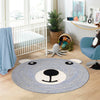 Playful Threads Jute Collection Area Rug - Tanglewood Round Gray  lifestyle 158