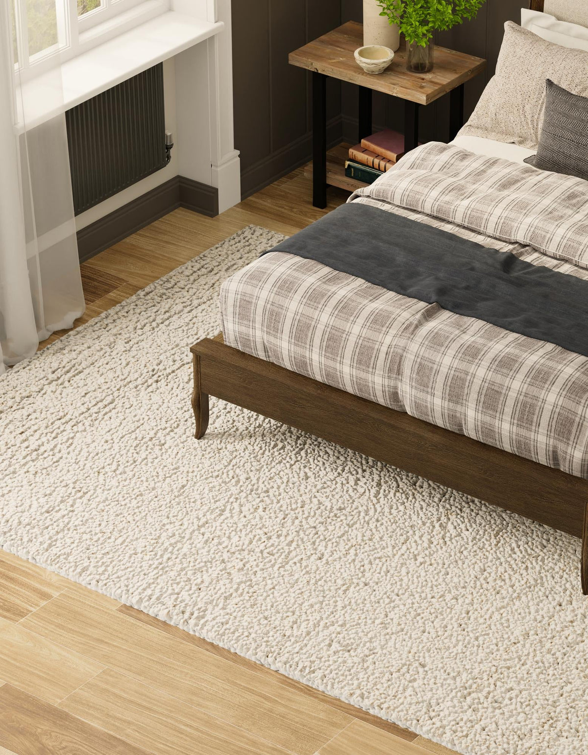 Wellington Luxe Shag Collection Area Rug - Kapiti Rectangle Moroccan Ivory  lifestyle 7