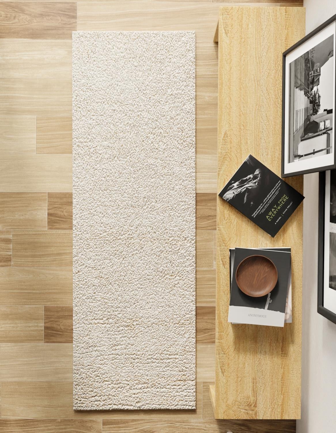 Wellington Luxe Shag Collection Area Rug - Kapiti Runner Moroccan Ivory  lifestyle 154