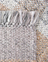 Sustainable Grid Indoor-Outdoor Oasis Collection Area Rug - Savannah Runner Desert Gray  lifestyle 111