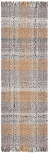 Sustainable Grid Indoor-Outdoor Oasis Collection Area Rug - Savannah Runner Desert Gray  lifestyle 72