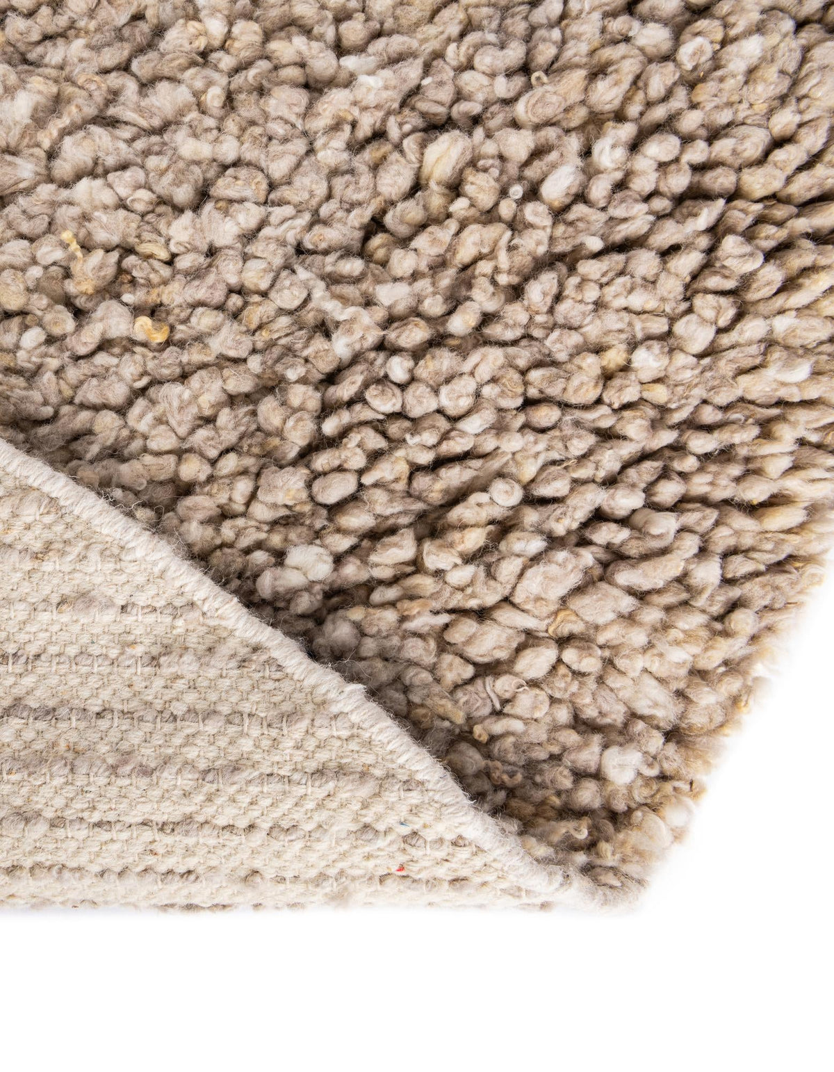 Wellington Luxe Shag Collection Area Rug - Kapiti Round Taupe  lifestyle 105