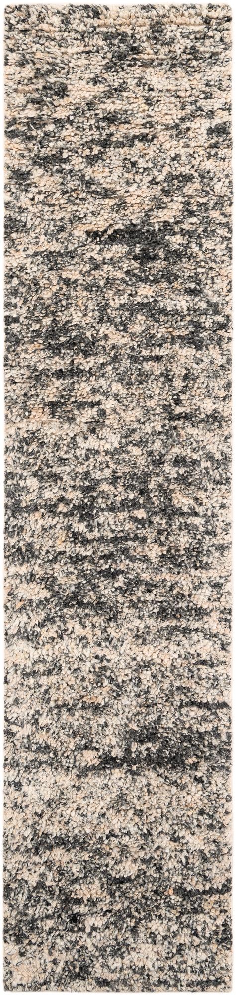 Wellington Luxe Shag Collection Area Rug - Kapiti Runner Salt and Pepper  lifestyle 104
