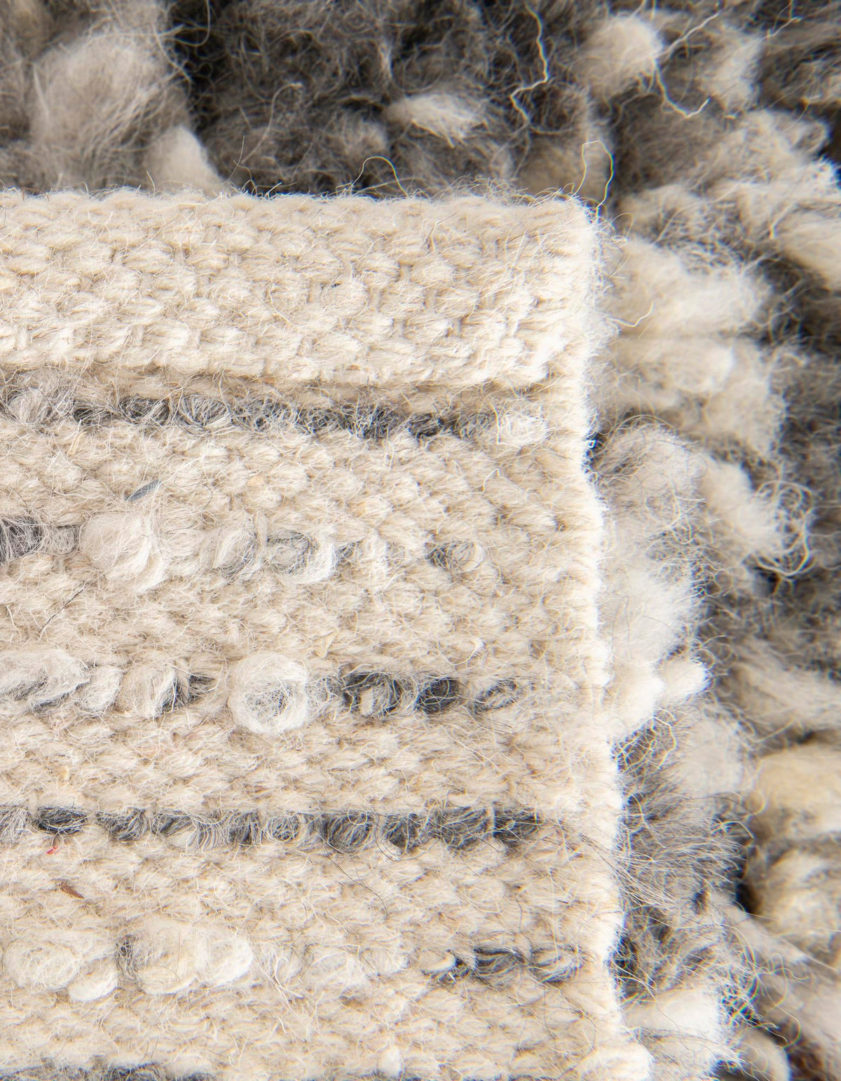 Wellington Luxe Shag Collection Area Rug - Kapiti Rectangle Salt and Pepper  lifestyle 19