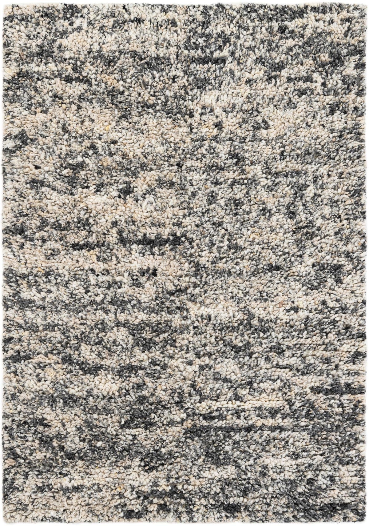 Wellington Luxe Shag Collection Area Rug - Kapiti Rectangle Salt and Pepper  lifestyle 2