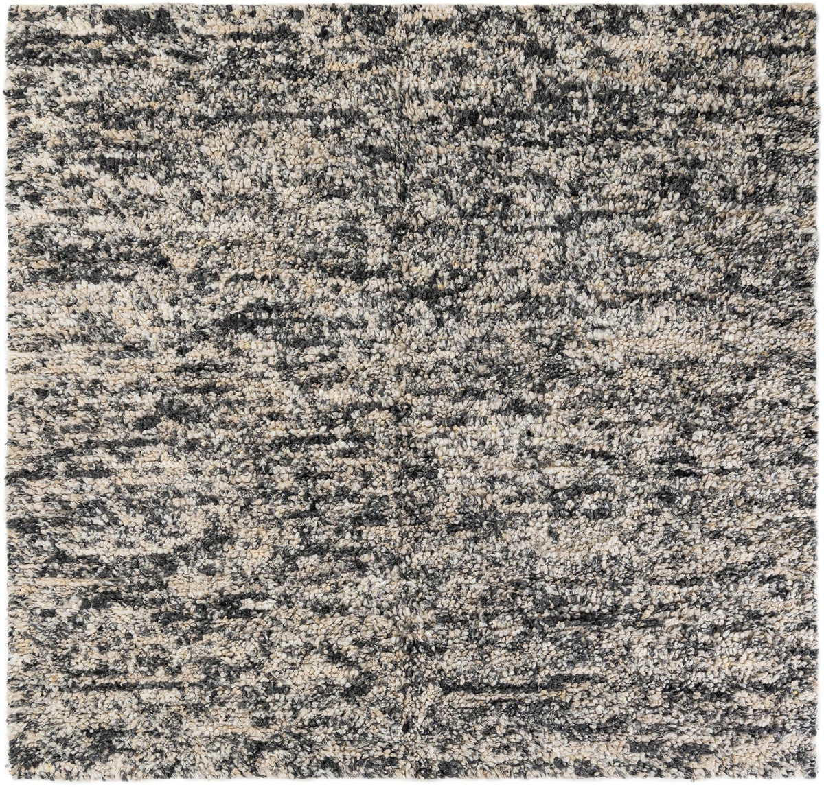 Wellington Luxe Shag Collection Area Rug - Kapiti Square Salt and Pepper  lifestyle 35