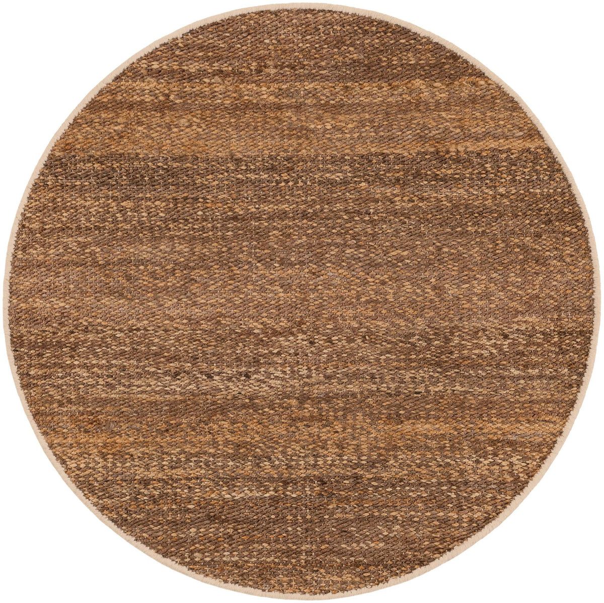 Coastal Haven Jute Collection Area Rug - Malibu Round Sepia Brown  lifestyle 85