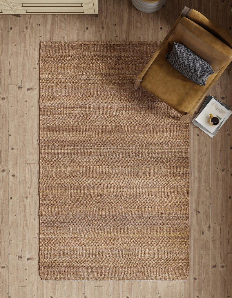 Coastal Haven Jute Collection Area Rug - Malibu Rectangle Sepia Brown  lifestyle 30