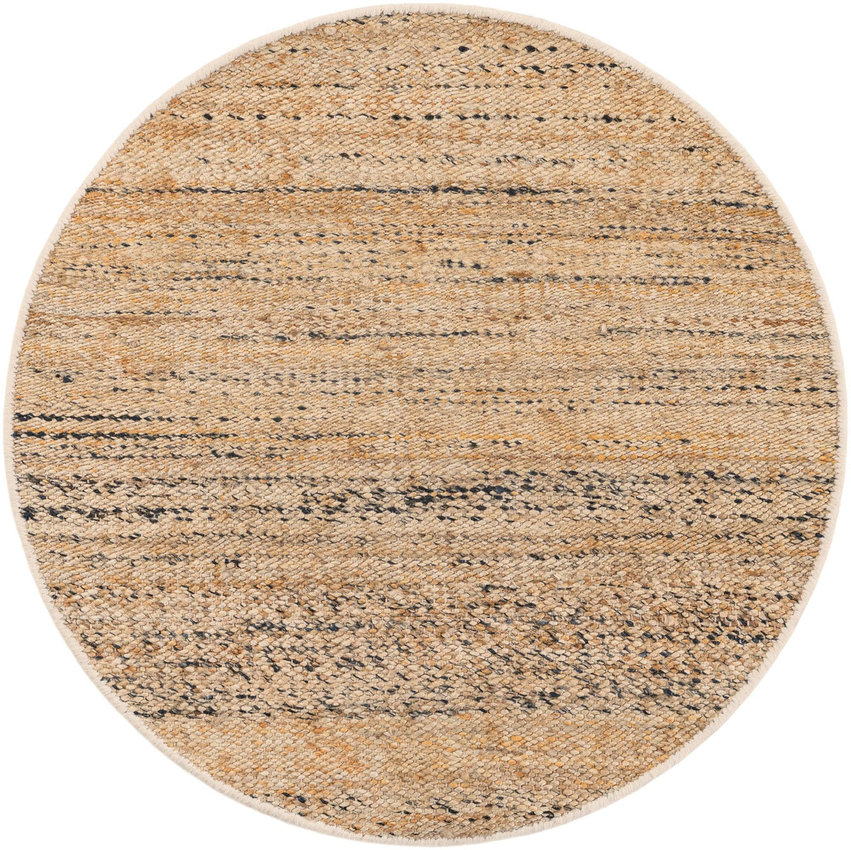 Coastal Haven Jute Collection Area Rug - Malibu Round Palomino Ivory  lifestyle 82