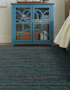 Coastal Haven Jute Collection Area Rug - Malibu Rectangle Ocean Blue  lifestyle 28