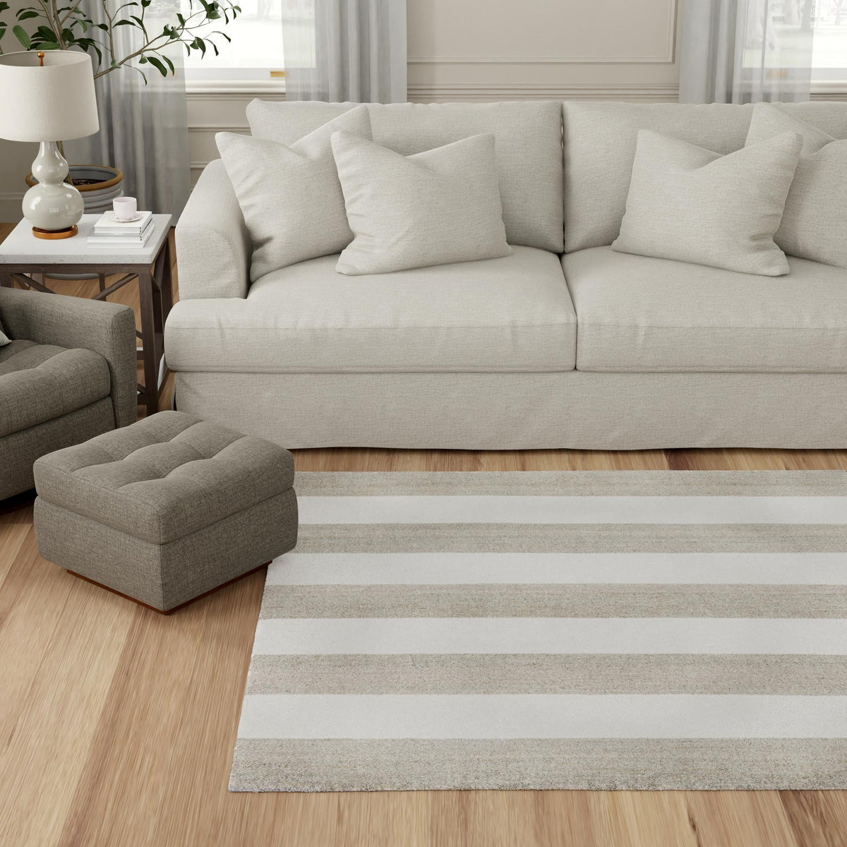 Martha's Vineyard Blueprints Collection Area Rug - Edgartown Square Gray  lifestyle 119