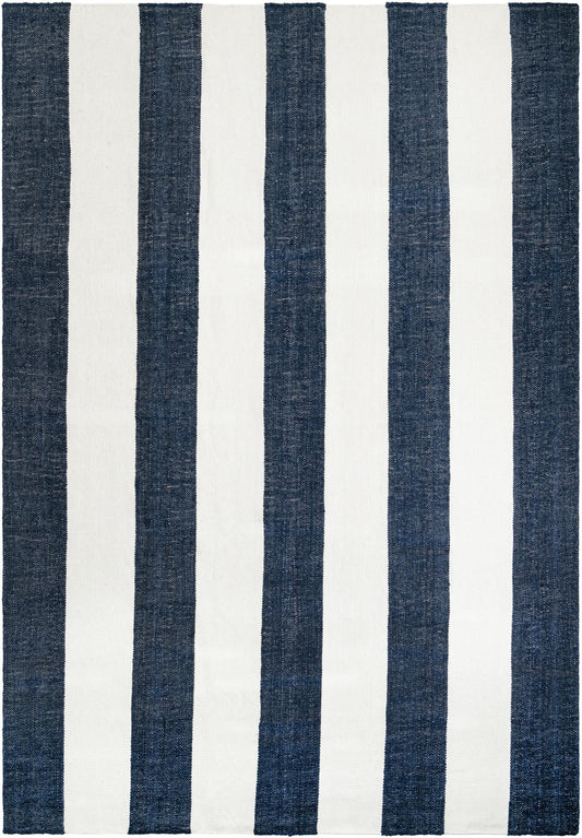Martha's Vineyard Blueprints Collection Area Rug - Edgartown Rectangle Nautical Navy Main
