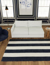 Martha's Vineyard Blueprints Collection Area Rug - Edgartown Rectangle Nautical Navy  lifestyle 7
