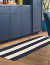 Martha's Vineyard Blueprints Collection Area Rug - Edgartown Runner Nautical Navy  lifestyle 65