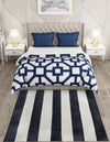Martha's Vineyard Blueprints Collection Area Rug - Edgartown Square Nautical Navy  lifestyle 61