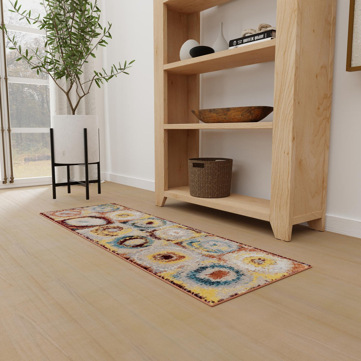Aegean Elegance Washables Collection Area Rug -  Rhodes Runner Multi  lifestyle 73
