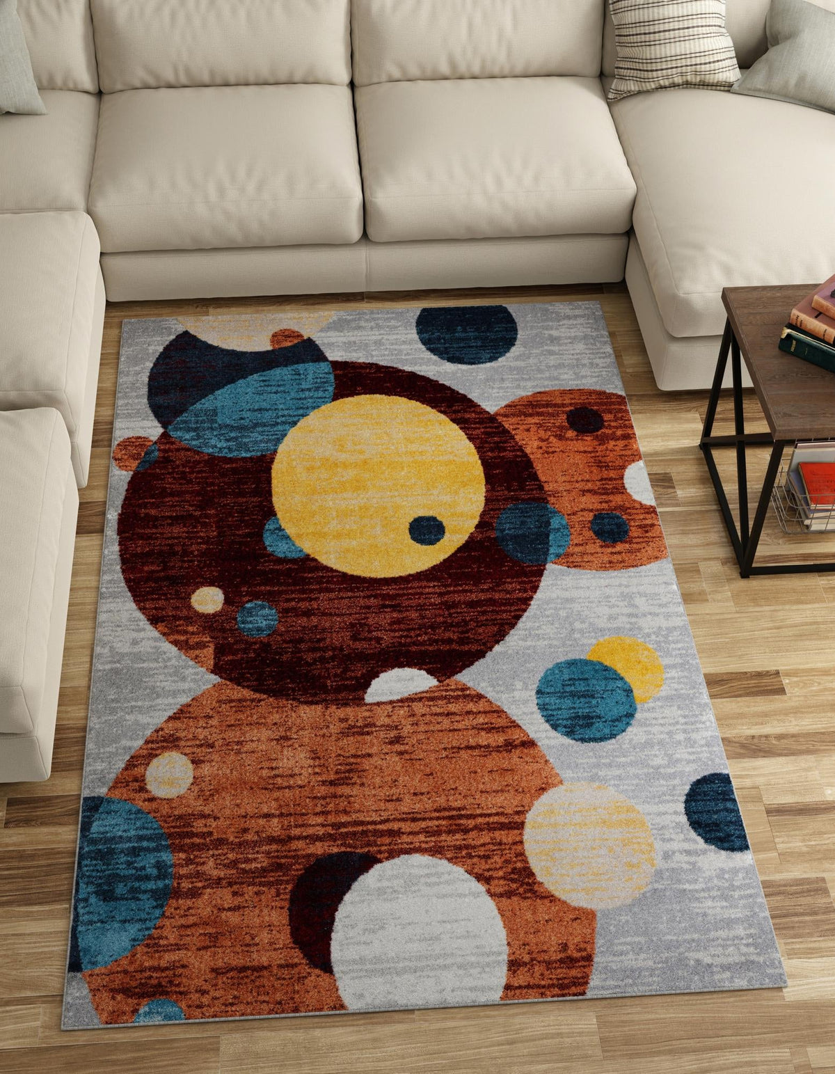 Aegean Elegance Washables Collection Area Rug -  Crete Rectangle Multi  lifestyle 2