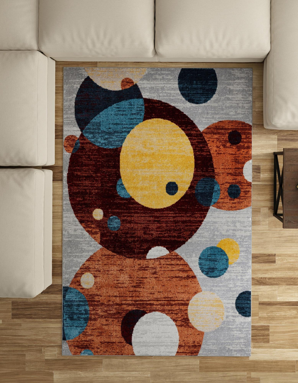 Aegean Elegance Washables Collection Area Rug -  Crete Rectangle Multi  lifestyle 15