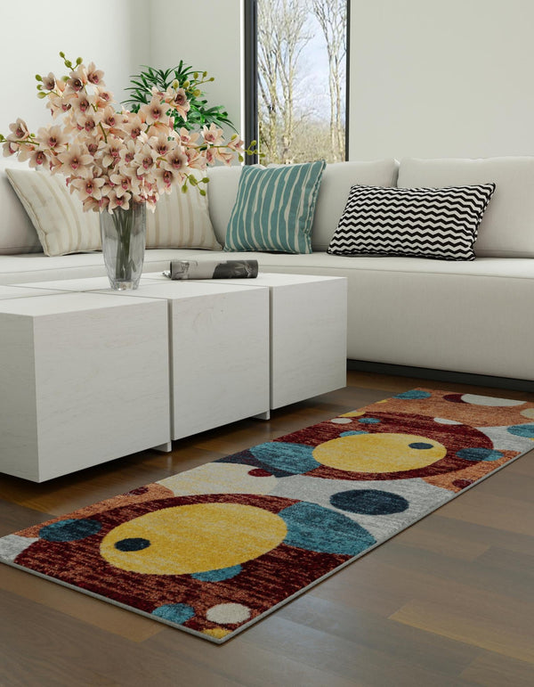 Aegean Elegance Washables Collection Area Rug -  Crete Runner Multi  lifestyle 26