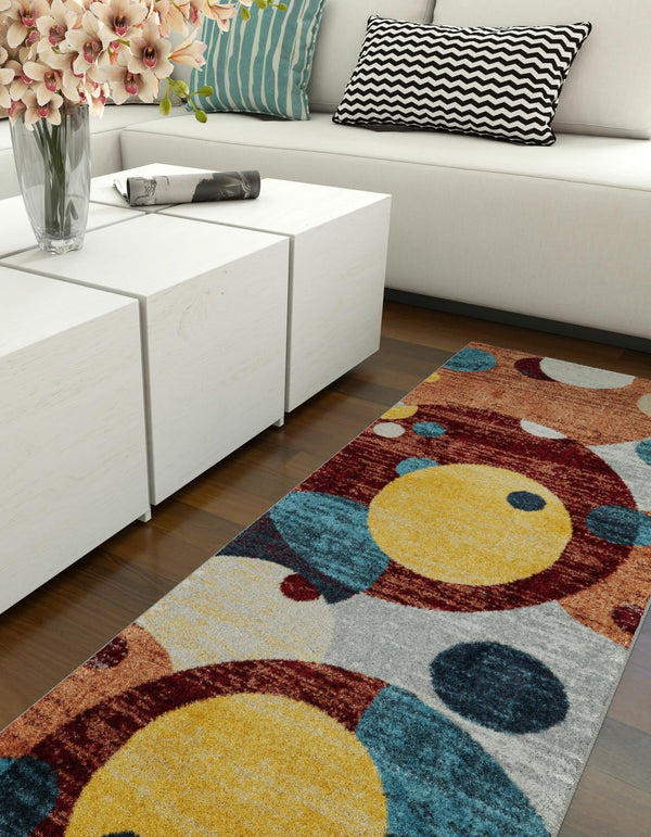 Aegean Elegance Washables Collection Area Rug -  Crete Runner Multi  lifestyle 29