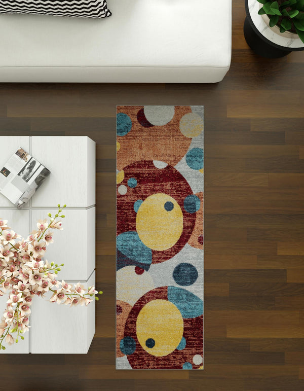 Aegean Elegance Washables Collection Area Rug -  Crete Runner Multi  lifestyle 69