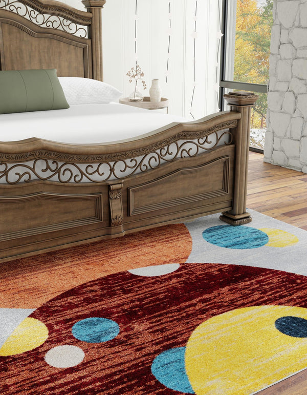 Aegean Elegance Washables Collection Area Rug -  Crete Square Multi  lifestyle 31
