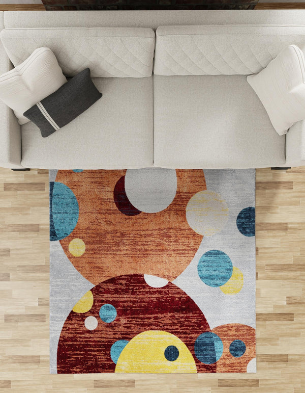 Aegean Elegance Washables Collection Area Rug -  Crete Square Multi  lifestyle 71