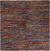 Thar Cotton Collection Area Rug - Alleppey Square Multi Black  lifestyle 11