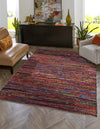 Thar Cotton Collection Area Rug - Alleppey Rectangle Multi Black Main