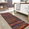 Thar Cotton Collection Area Rug - Alleppey Runner Multi Black  lifestyle 42