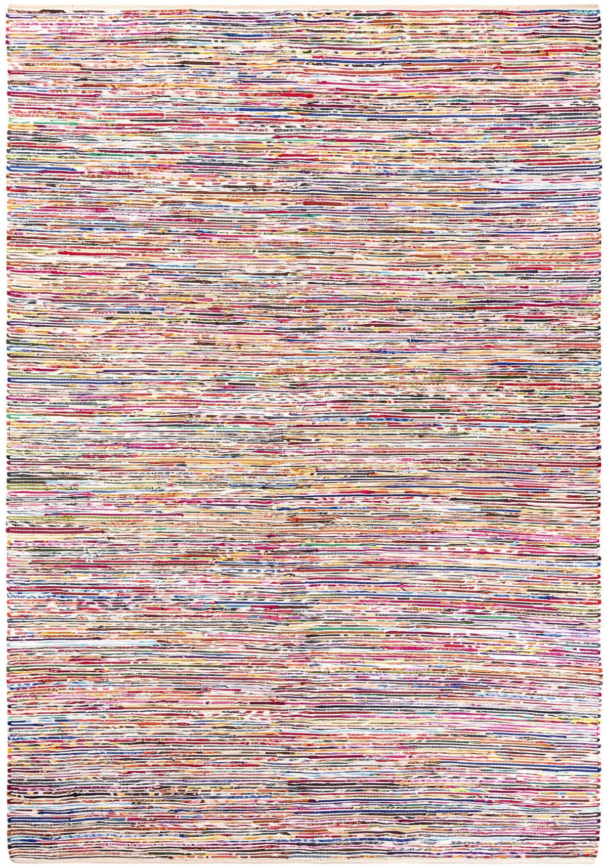 Thar Cotton Collection Area Rug - Alleppey Rectangle Multi White  lifestyle 2