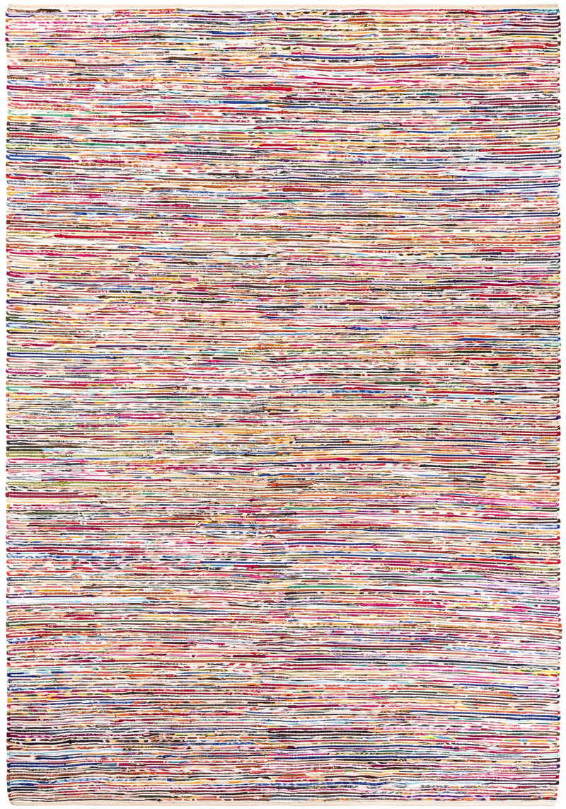 Thar Cotton Collection Area Rug - Alleppey Rectangle Multi White  lifestyle 2